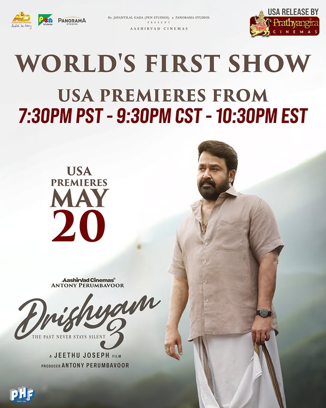 Drishyam 3 — USA Release Poster